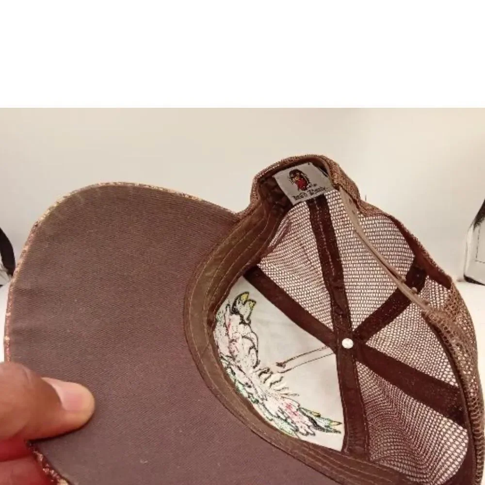 Ed Hardy Women Brown Hat Size7